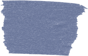 Blue masking tape decoration